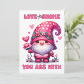 Liebe des Genoms - Valentinskarte Dankeskarte (Stehend Vorderseite)