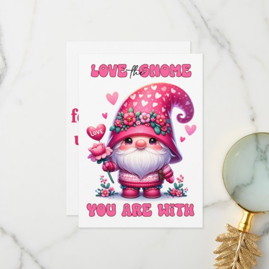 Liebe des Genoms - Valentinskarte Dankeskarte (Vorderseite/Rückseite Beispiel)