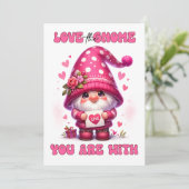 Liebe des Genoms - Valentinskarte Dankeskarte (Stehend Vorderseite)