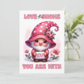 Liebe des Genoms - Valentinskarte Dankeskarte (Stehend Vorderseite)