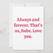 Liebe des Genoms - Valentinskarte Dankeskarte (Rückseite)