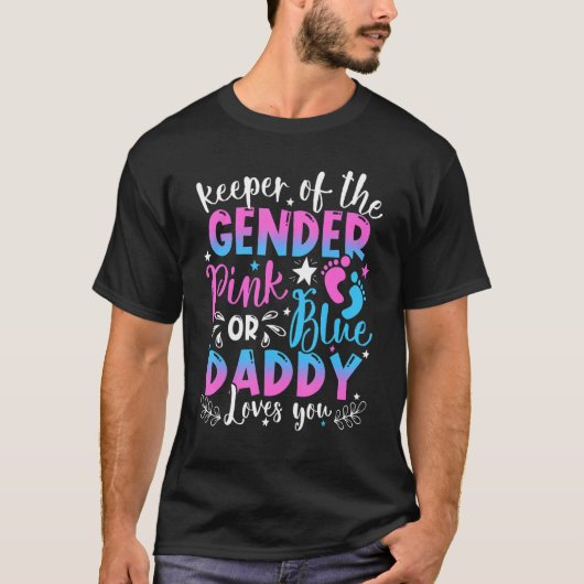 Liebe des Geschlechts Rosa oder Blau Daddy T-Shirt (Vorderseite)