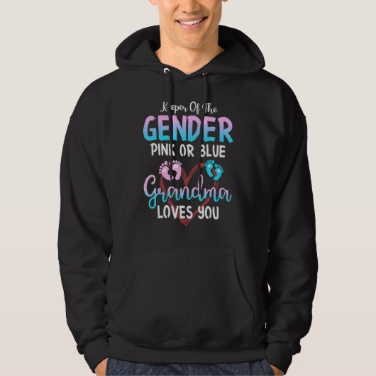 Liebe des Geschlechts Rosa oder Blaue Oma Hoodie (Vorderseite)