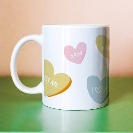 Liebe des Gesprächs Herz Valentinstag Kaffeetasse