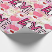 Liebe des glänzenden Papiers Geschenkpapier (Ecke)