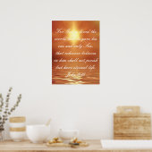 Liebe des Gottes-Bibels Johannes 3:16 Poster (Küche)