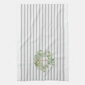 Liebe des grauen Streifens Geschirrtuch (Vertikal)