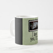 Liebe des Grün-I Sie, Vater-kundenspezifische Kaffeetasse (Vorderseite Links)