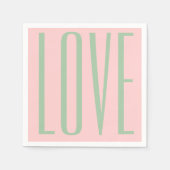 Liebe des gürtelchischen Valentins Serviette (Vorderseite)