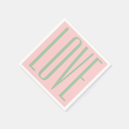 Liebe des gürtelchischen Valentins Serviette (Ecke)