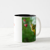 Liebe des gutenmorgen-Honigs I Sie mit Summenvogel Zweifarbige Tasse (VorderseiteRechts)
