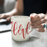 Liebe des handgeschriebenen Herzens Kaffeetasse<br><div class="desc">Genießen Sie diese Tasse mit einem herzhaften und handgeschriebenen Liebe-Design</div>