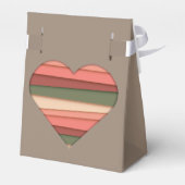 Liebe des Herzens Gestreifter Valentinstag Geschenkschachtel (Rückseite)