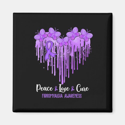 Liebe des Herzens Heilung Fibromyalgie Bewusstsein Magnet (Vorne)