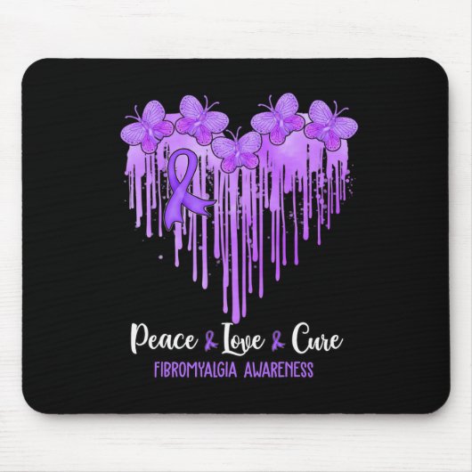 Liebe des Herzens Heilung Fibromyalgie Bewusstsein Mousepad (Vorne)