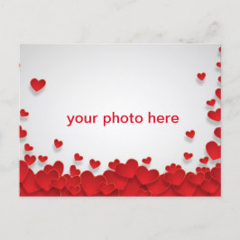 Liebe des Herzens mit Foto Postkarte