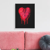 Liebe des Herzens surreale Kunst Leinwanddruck (Insitu (Wohnzimmer))