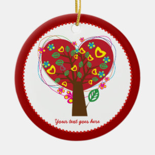 Liebe des Herzens Valentinstag Keramik Ornament