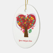 Liebe des Herzens Valentinstag Keramik Ornament (Links)
