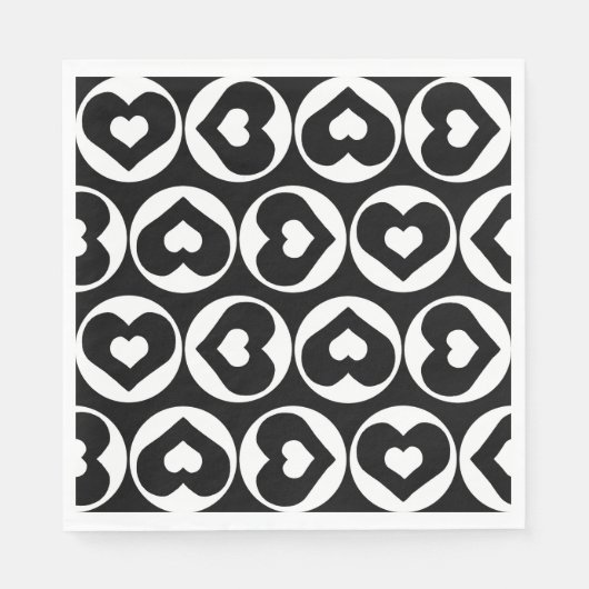 Liebe des Herzmusters Graphic Bold Serviette (Vorderseite)