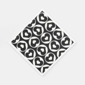 Liebe des Herzmusters Graphic Bold Serviette (Ecke)
