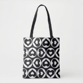 Liebe des Herzmusters Graphic Bold Tasche (Vorderseite)