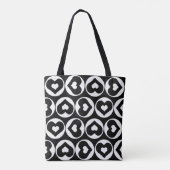 Liebe des Herzmusters Graphic Bold Tasche (Rückseite)