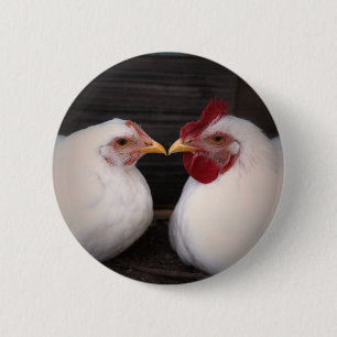Liebe des Hühners Button