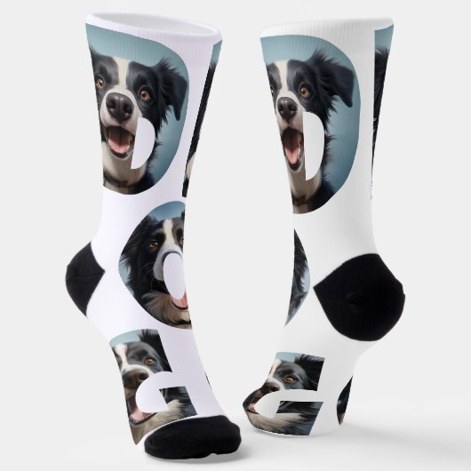 Liebe des Hundes I cot out Bilder Socken (Gewinkelt)