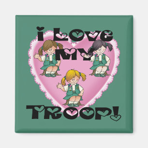 Liebe des Jünger-I mein Truppe-Herz Magnet