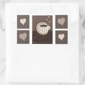Liebe des Kaffees Art Stickers (Tasche)