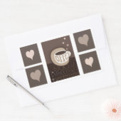 Liebe des Kaffees Art Stickers (Umschlag)