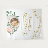 Liebe des Kaffees ist Brautparty-Gebäck Wandteppich (Vorderseite (Horizontal))