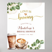 Liebe des Kaffees ist das Brechen des Brautparty B Poster (Vorne)