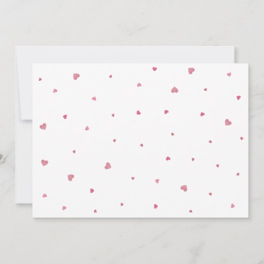 Liebe des kleinen Herzens Valentinstag Fotokarte (Rückseite)