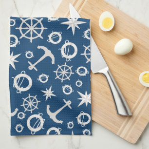 Liebe des Kompassboots des Ankerringes Geschirrtuch