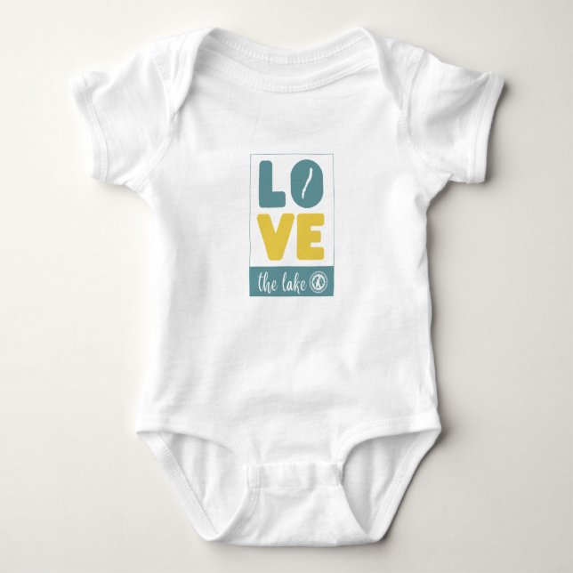 Liebe des Lake Baby  Baby Strampler (Vorderseite)