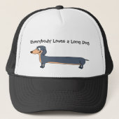 Liebe des Langhundes - Dackel Trucker Hat Truckerkappe (Vorderseite)