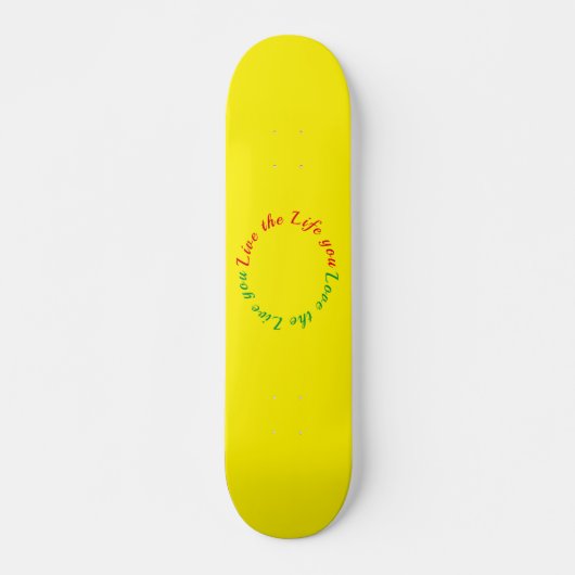 Liebe des Lebens, in dem Sie Skateboard leben (Vorne)