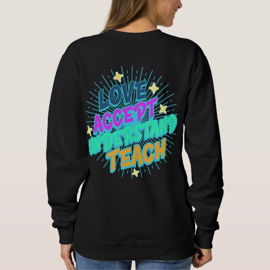 Liebe des Lehrers Sweatshirt (Rückseite)