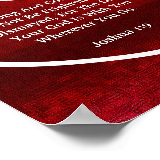 Liebe des Lichts der Courage biblischen Verse-Cust Poster (Ecke)