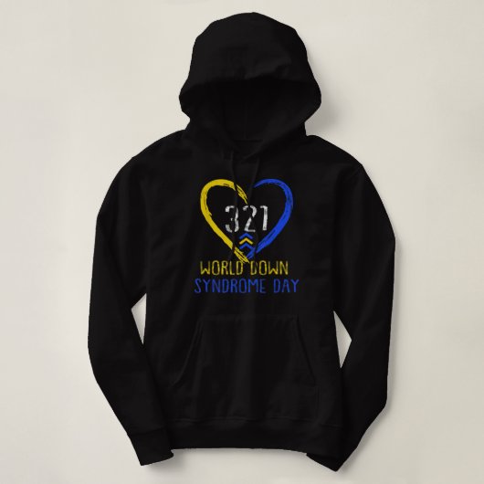 Liebe des Liebe World Down Syndrome Awareness Day Hoodie (Design vorne)