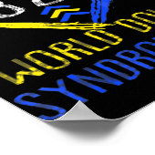 Liebe des Liebe World Down Syndrome Awareness Day Poster (Ecke)