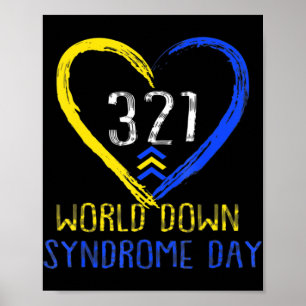Liebe des Liebe World Down Syndrome Awareness Day Poster