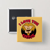 Liebe des Löwe-I die Zirkus-T-Shirts und die Button (Vorne & Hinten)