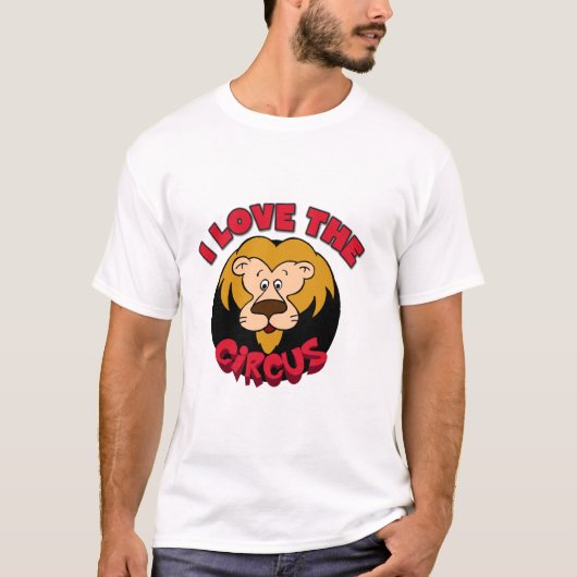 Liebe des Löwe-I die Zirkus-T-Shirts und die T-Shirt (Vorderseite)