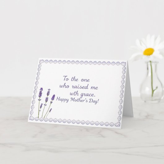 Liebe des Minimalistischen Lavendelmütters Karte (Kleine Pflanze)