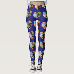 Liebe des Musikdoodle in Ihrer Lieblingsfarbe Leggings