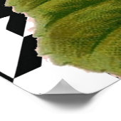 Liebe des Musters "Damask Pattern Floral Decor" Poster (Ecke)