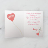 Liebe des Muttertages von deinem sibirischen Husky Karte (Innenseite)